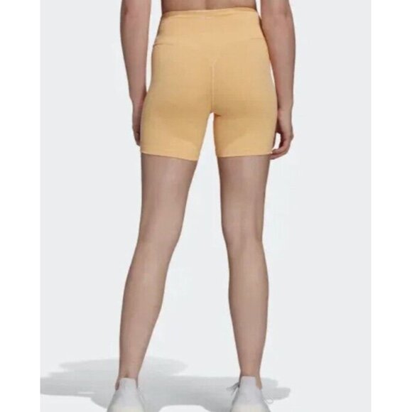 Adidas Womens Training Tights HT3481 Pulse Amber Orange Size XS Extra Small - Picture 3 of 3